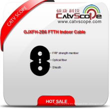 Proveedor de China de alta calidad Gjxfh-2b6 FTTH Cable de fibra óptica interior